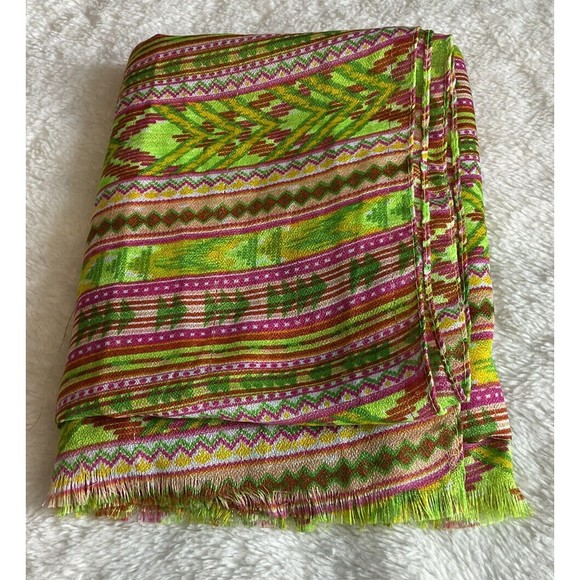 SPUN Subtle Luxury Women Designer Fashion Scarf Wrap Raw Edge 80 x 31” - Picture 6 of 10